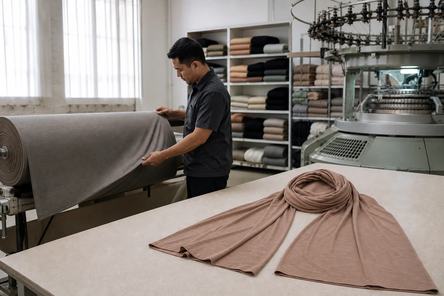 Jersey Hijab Factory: An OEM Guide to Stretch, Recovery and Consistent Finishing